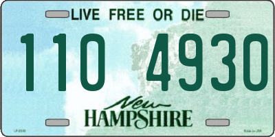 NH license plate 1104930