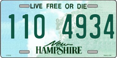 NH license plate 1104934