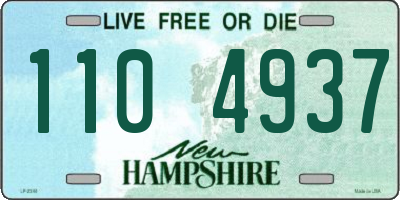 NH license plate 1104937