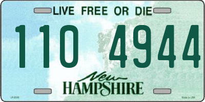 NH license plate 1104944