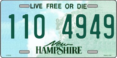NH license plate 1104949