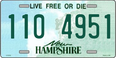 NH license plate 1104951