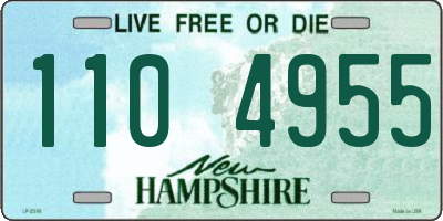 NH license plate 1104955