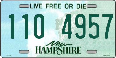 NH license plate 1104957