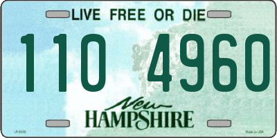 NH license plate 1104960