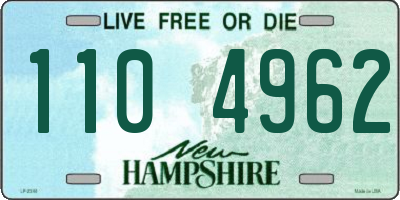 NH license plate 1104962