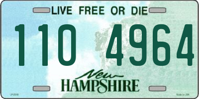 NH license plate 1104964