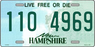 NH license plate 1104969