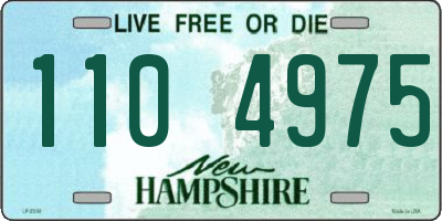 NH license plate 1104975