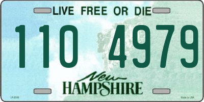 NH license plate 1104979