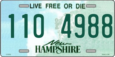 NH license plate 1104988