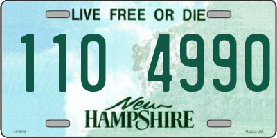 NH license plate 1104990