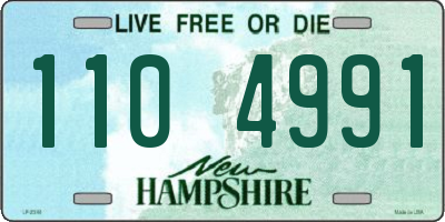 NH license plate 1104991