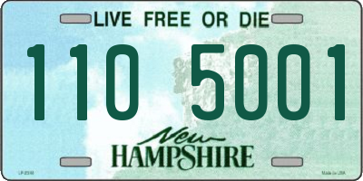 NH license plate 1105001