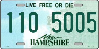 NH license plate 1105005
