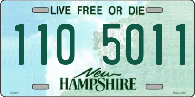 NH license plate 1105011