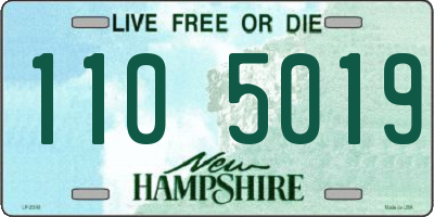NH license plate 1105019