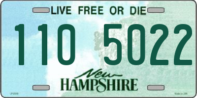NH license plate 1105022
