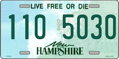 NH license plate 1105030