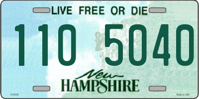 NH license plate 1105040