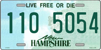 NH license plate 1105054