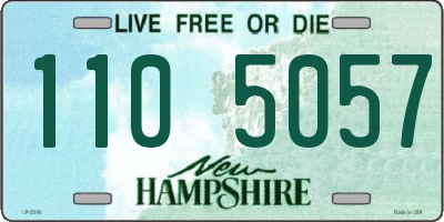NH license plate 1105057
