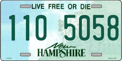 NH license plate 1105058