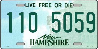 NH license plate 1105059