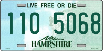NH license plate 1105068