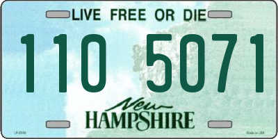 NH license plate 1105071