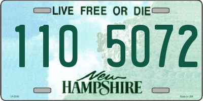 NH license plate 1105072