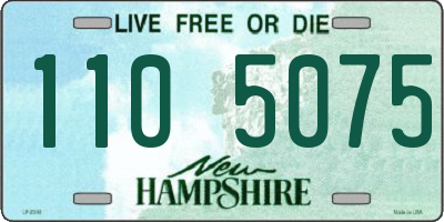 NH license plate 1105075