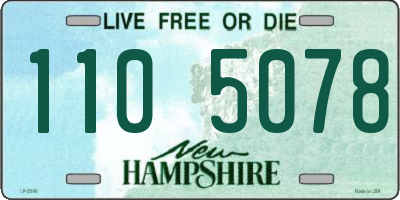 NH license plate 1105078