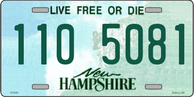 NH license plate 1105081
