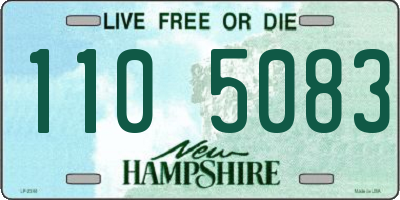 NH license plate 1105083