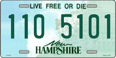 NH license plate 1105101