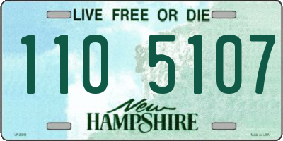NH license plate 1105107