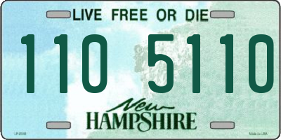 NH license plate 1105110