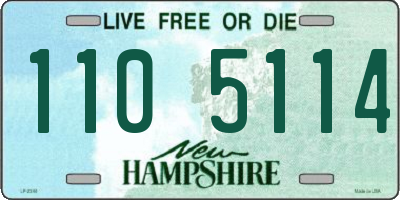 NH license plate 1105114