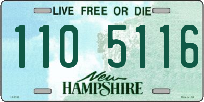 NH license plate 1105116