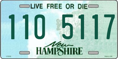 NH license plate 1105117