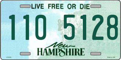 NH license plate 1105128