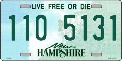 NH license plate 1105131