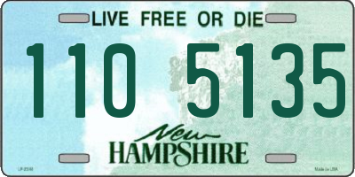 NH license plate 1105135