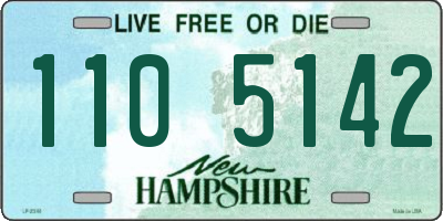 NH license plate 1105142