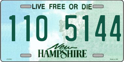 NH license plate 1105144
