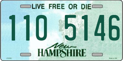 NH license plate 1105146