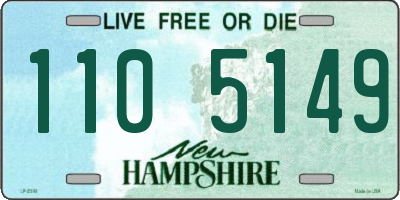 NH license plate 1105149