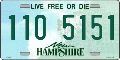 NH license plate 1105151
