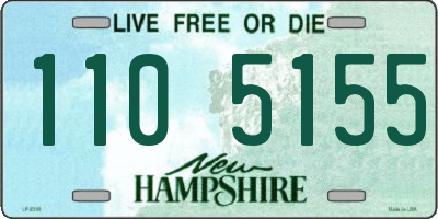 NH license plate 1105155